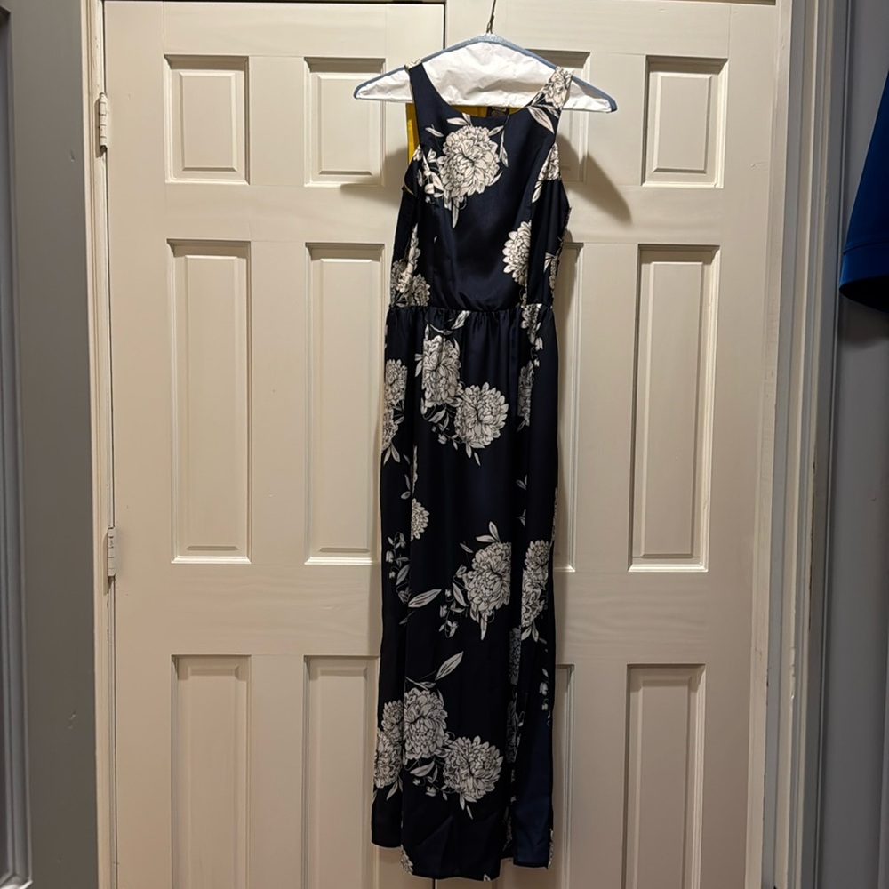 Women’s Long Dress- Navy blue